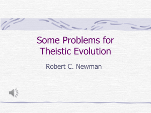 Some Problems for Theistic Evolution