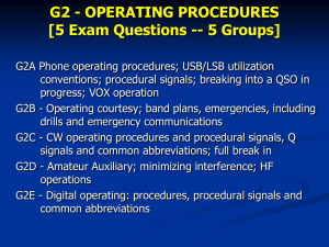 G1A01 On which of the following bands is a General Class license