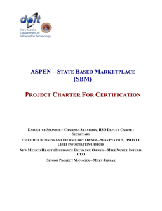 14.0 Project Charter Certification Approval Signature