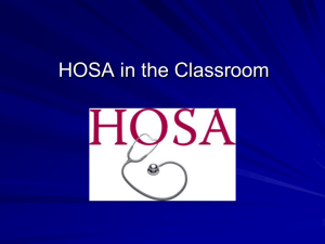 HOSA in the Classroom