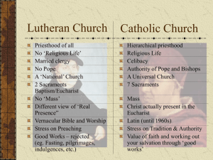 Luther and the Catholic Church