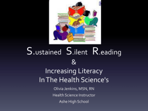 Sustained Silent Reading in the Health Sciences
