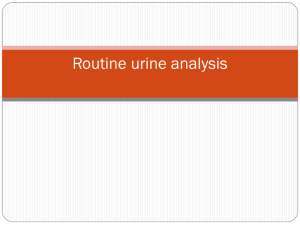 Urine analysis