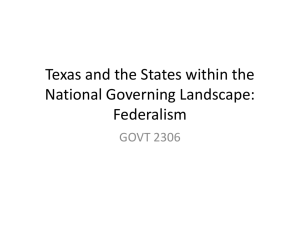 Texas and the States within the National