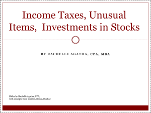 Unusual Items in the Income Statement