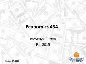 Economics 434 Financial Markets