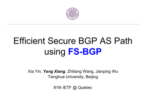 FS-BGP: An Efficient Approach to Securing AS Paths