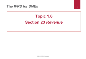 Topic 1.6 Section 23 Revenue