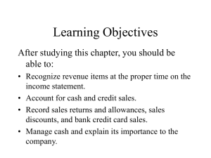 Learning Objectives - NYU Stern School of Business