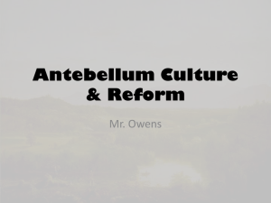 4G Antebellum Culture