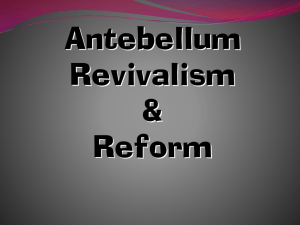 Antebellum Reform Movements - Poway Unified School District