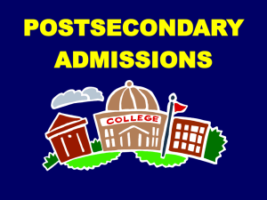 PostsecondaryAdmissions - American Student Achievement