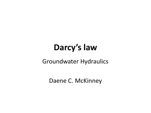 Darcy's Law