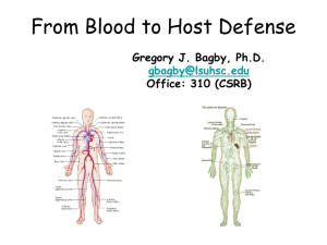 From Blood to Host Defense