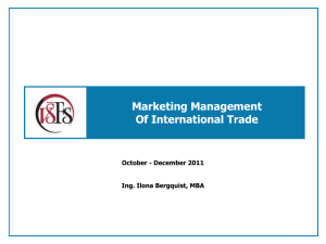 lesson 2: entry modes and strategies for int. business