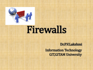 Firewalls Dr.P.V.Lakshmi