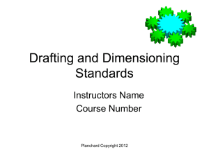 Dimensioning Standards - Vanier Tech Ed