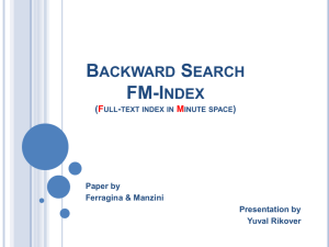 Backward Search FM