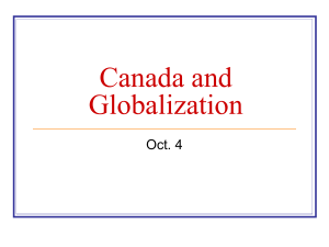 Canada and Globalization