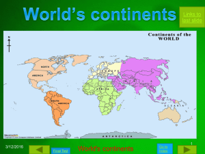 World's continents