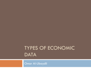 SLIDES: Types of Economic Data