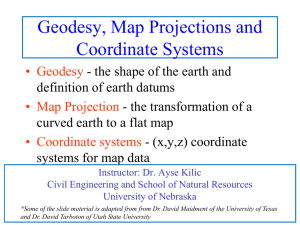 Map Projection - School of Natural Resources