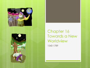 Chapter 7: New Cultural and Scientific Developments