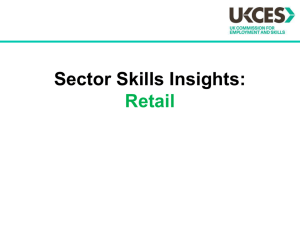 Sector skills insights: retail summary slide pack