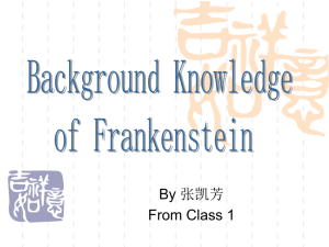 Background Knowledge of Frankenstein