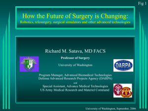 How the future of surgery is changing: Robotics, telesurgery