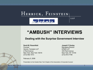 PowerPoint: Ambush Interviews