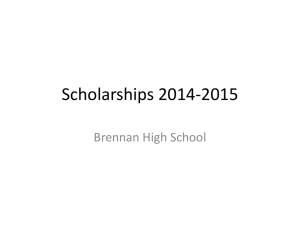 Scholarships - Brennan Success Center