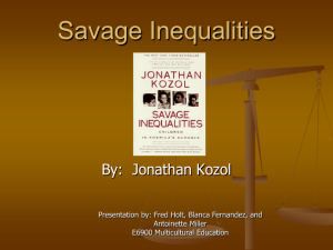 Savage Inequalities