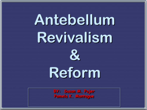 Antebellum Reform Movements
