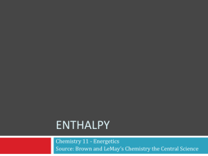 Enthalpy Changes