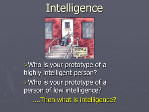 Intelligence