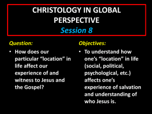 CHRISTOLOGY IN GLOBAL PERSPECTIVE