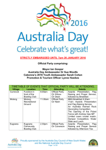 Cabonne Australia Day award winners 2016