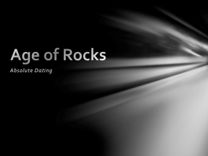 Absolute Dating Age of Rocks