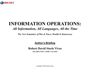 INFORMATION OPERATIONS BOOK BRIEF