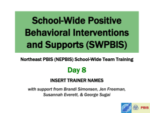 NEPBIS Schoolwide Training Day 8