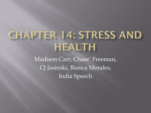 Chapter 14: Stress and Health - rcook