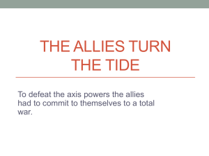 The allies turn the tide