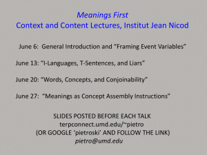 June 20, "Words, Concepts, and Conjoinability"