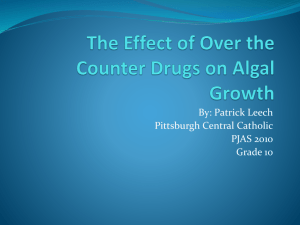 Patrick Leech drug effects on algae PJAS 2010