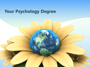 Your Psychology Degree - University of North Florida