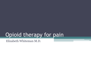 6. Opiod Therapy