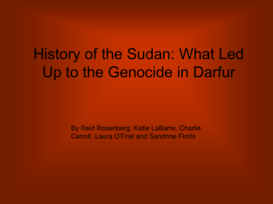 History of the Sudan: What Led Up to the Genocide in Darfur