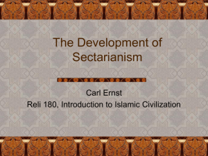 The Development of Sectarianism