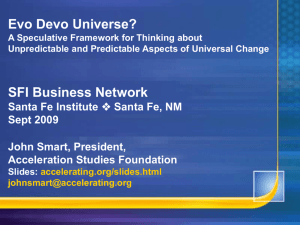 Evo Devo Universe - Acceleration Studies Foundation